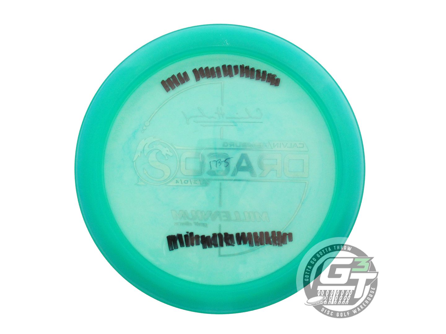 USED Millennium [HEIMBURG] Quantum Draco 174g Green Rasta Foil Driver Golf Disc