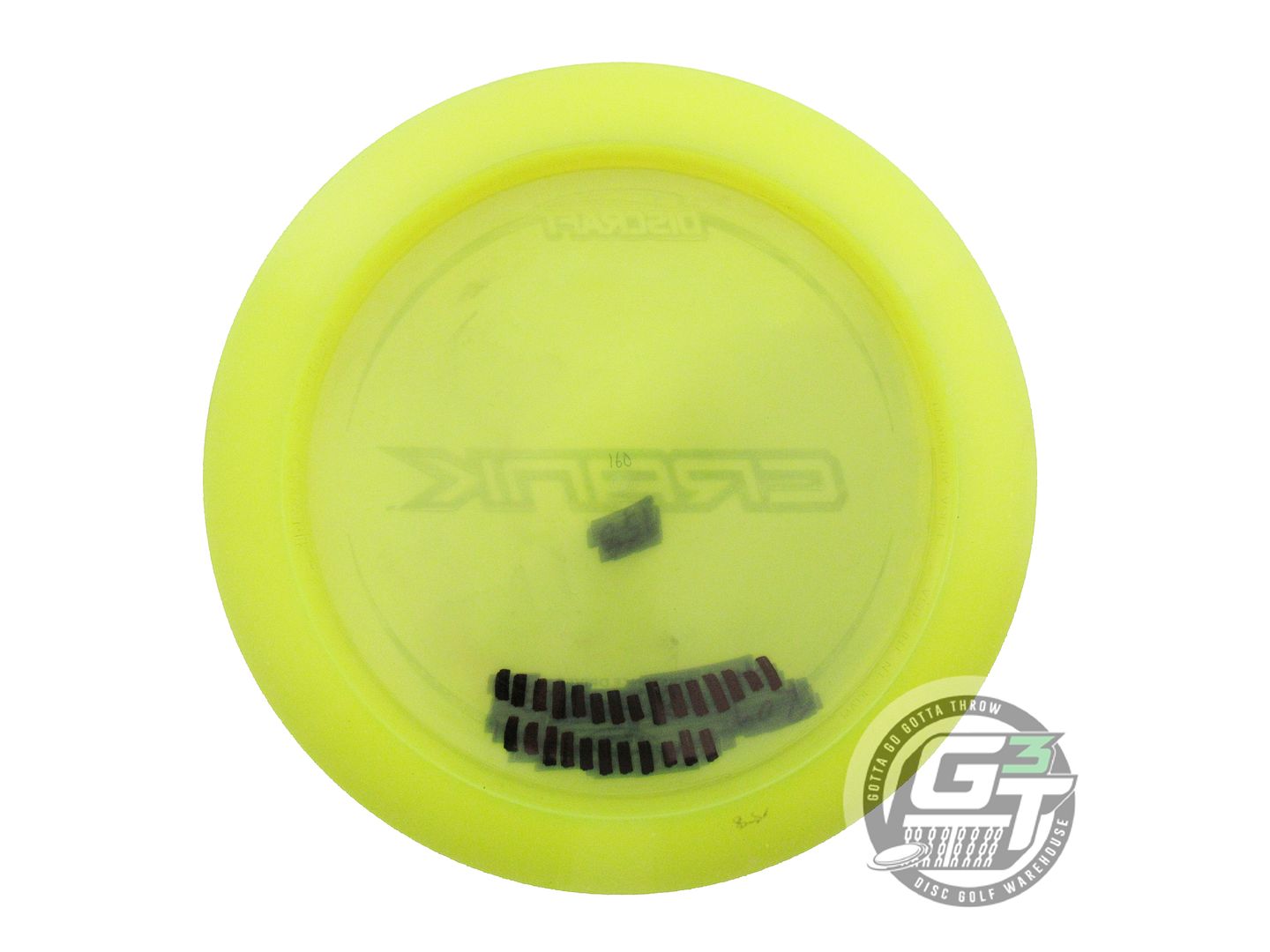 USED Discraft Z Lite Crank 158g Yellow Silver Holo Foil Distance Driver Disc