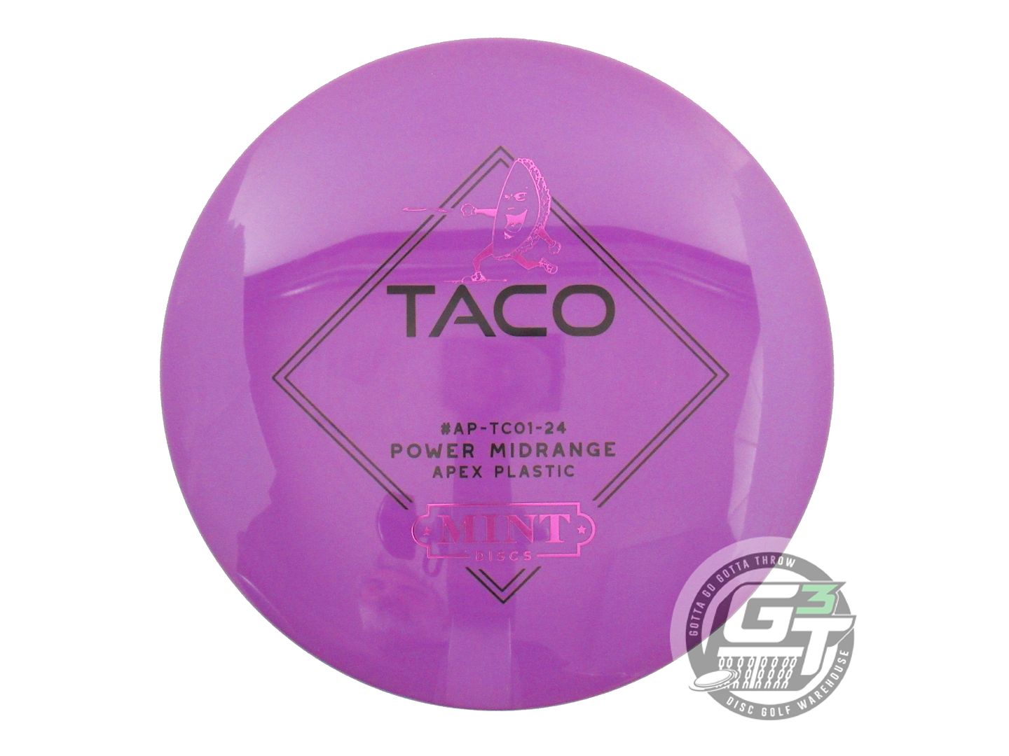 USED Mint Discs Apex Taco 175g Purple Midrange Golf Disc