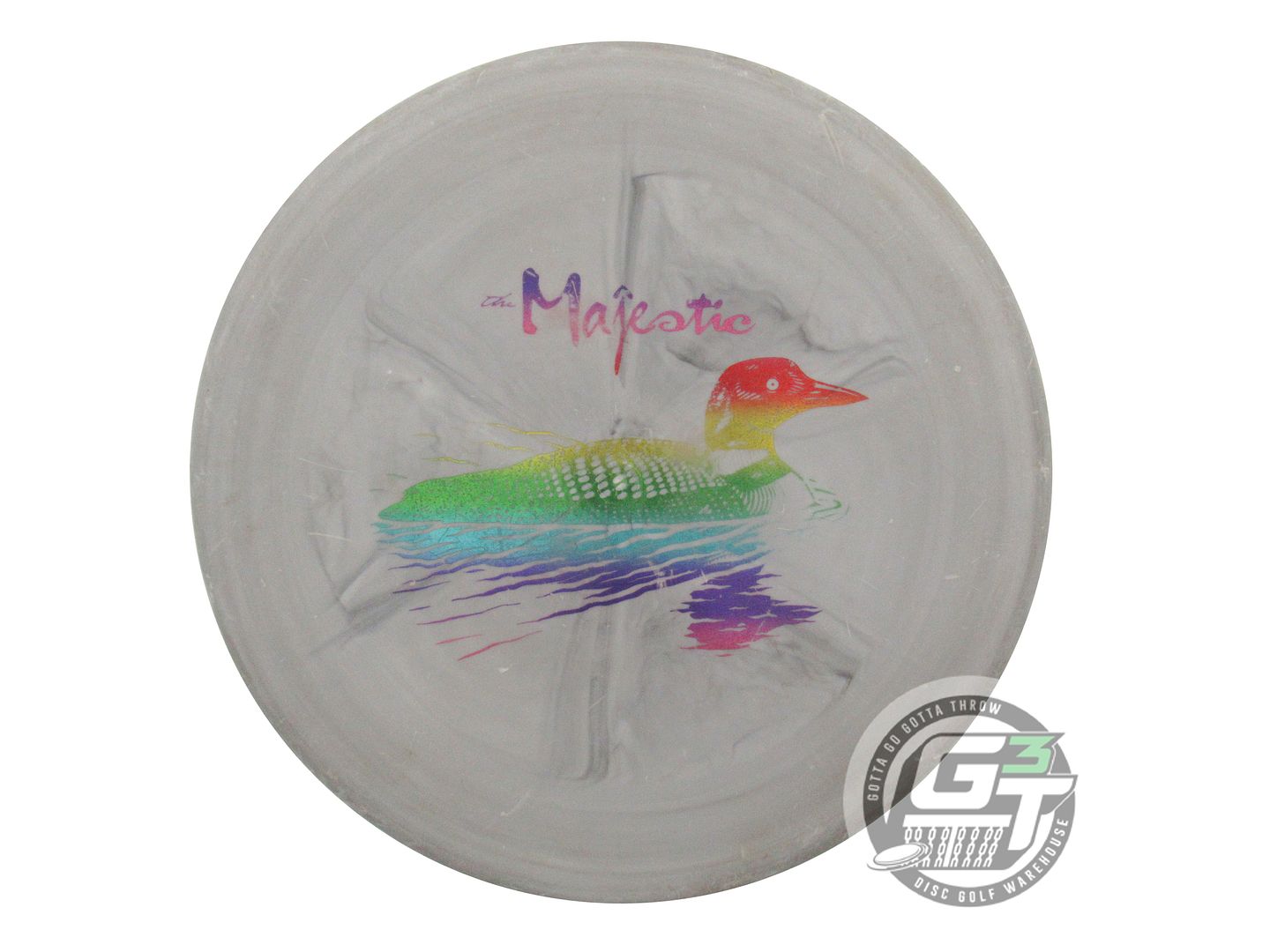 USED DiscMania EXO Soft Tactic 174g Gray Rainbow Foil Putter Golf Disc