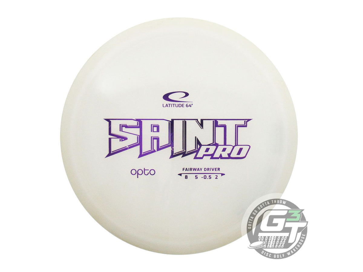 USED Latitude 64 Opto Saint Pro 172g White Purple Foil Fairway Driver Golf Disc