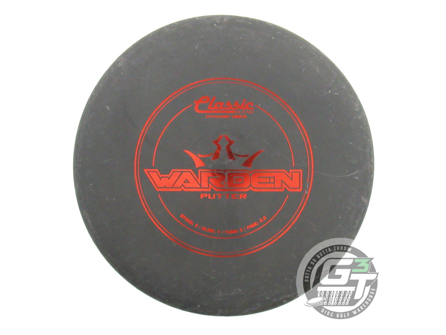 USED Dynamic Discs Classic Blend Warden 174g Black Red Foil Putter Golf Disc