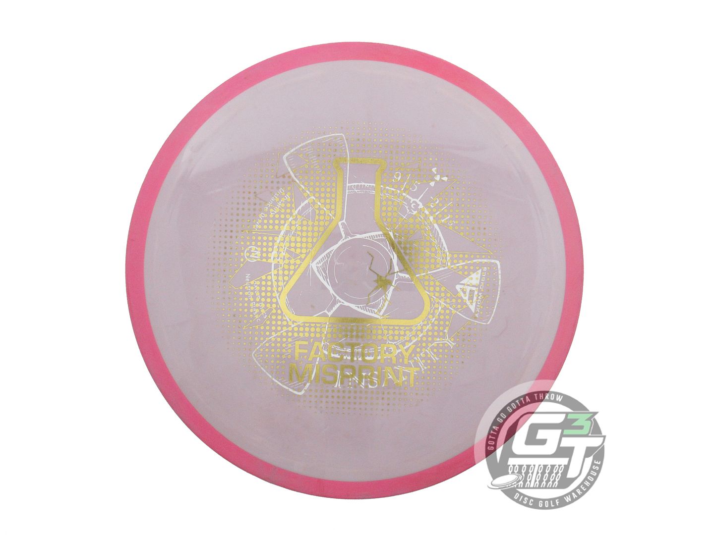 USED Axiom Discs X-OUT Neutron Fireball 170g Lilac Pink Rim Distance Driver Disc