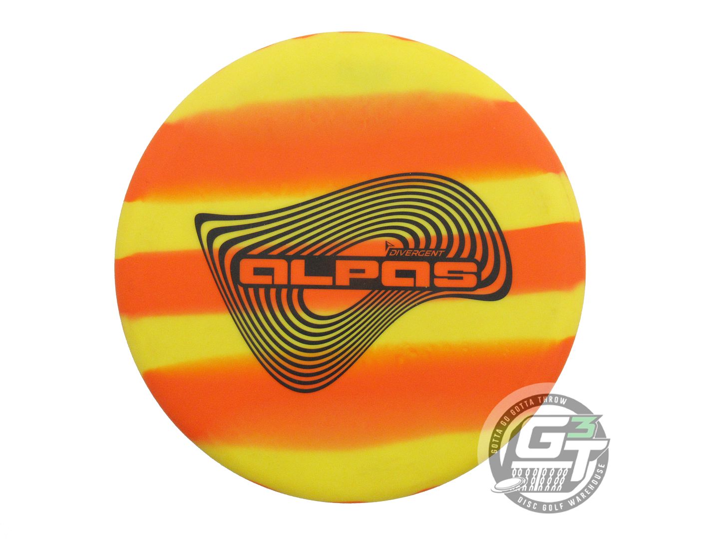 USED Divergent Discs StayPut Alpas 170g Orange-Yellow Midrange Golf Disc
