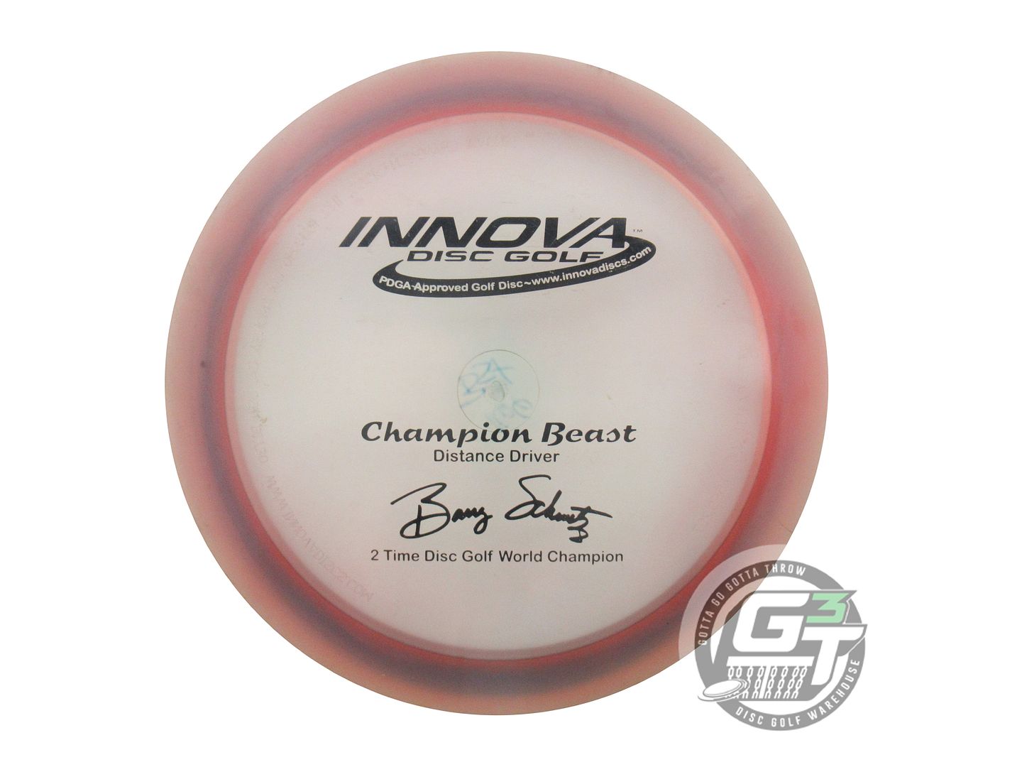 USED Innova Champion Beast 166g Pink Black Stamp PFN Distance Driver Golf Disc