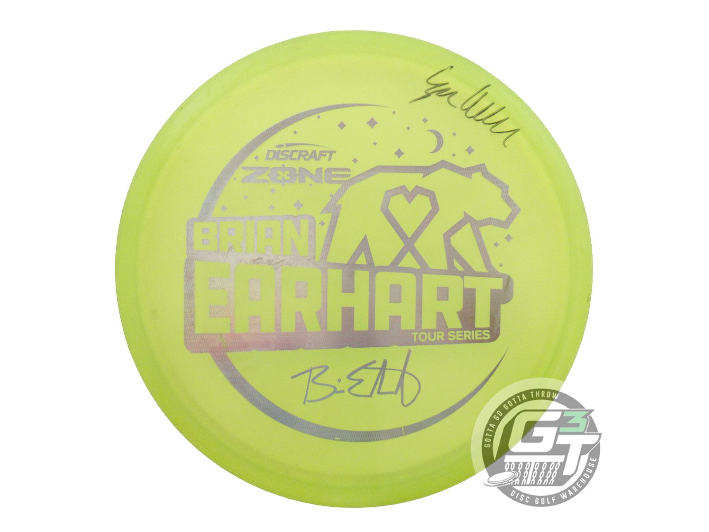 USED Discraft [EARHART] Metallic Z Zone 175g Yellow Copper Weave Putter Disc