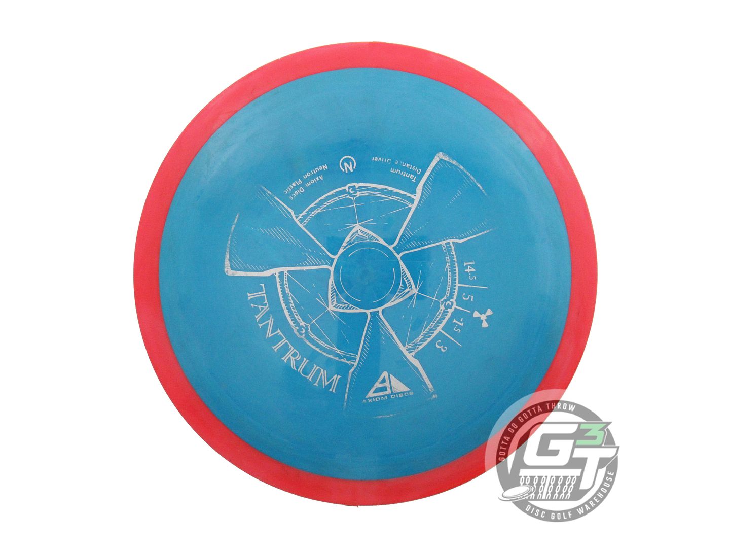 USED Axiom Discs Neutron Tantrum 170g Blue Red Rim Distance Driver Golf Disc