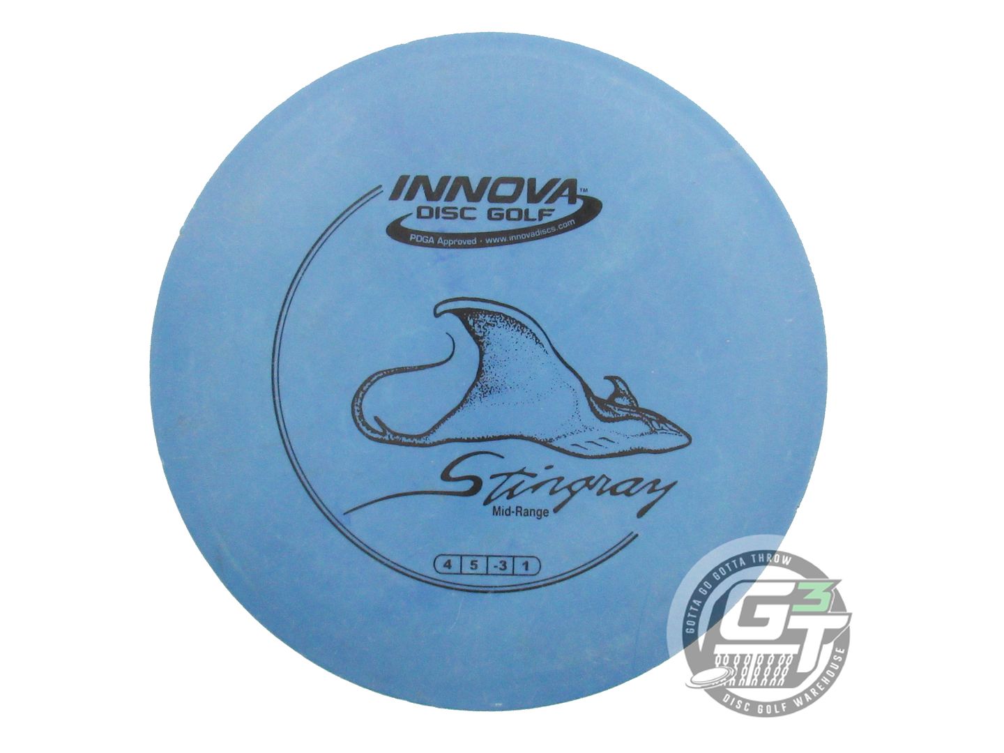 USED Innova DX Stingray 138g Blue Black Stamp Midrange Golf Disc