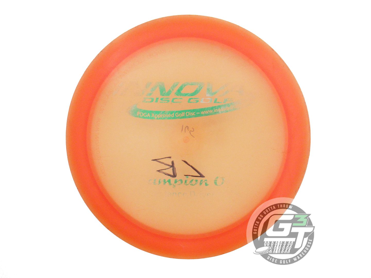 USED Innova Champion Orc 165g Orange Green Foil PFN Distance Driver Golf Disc