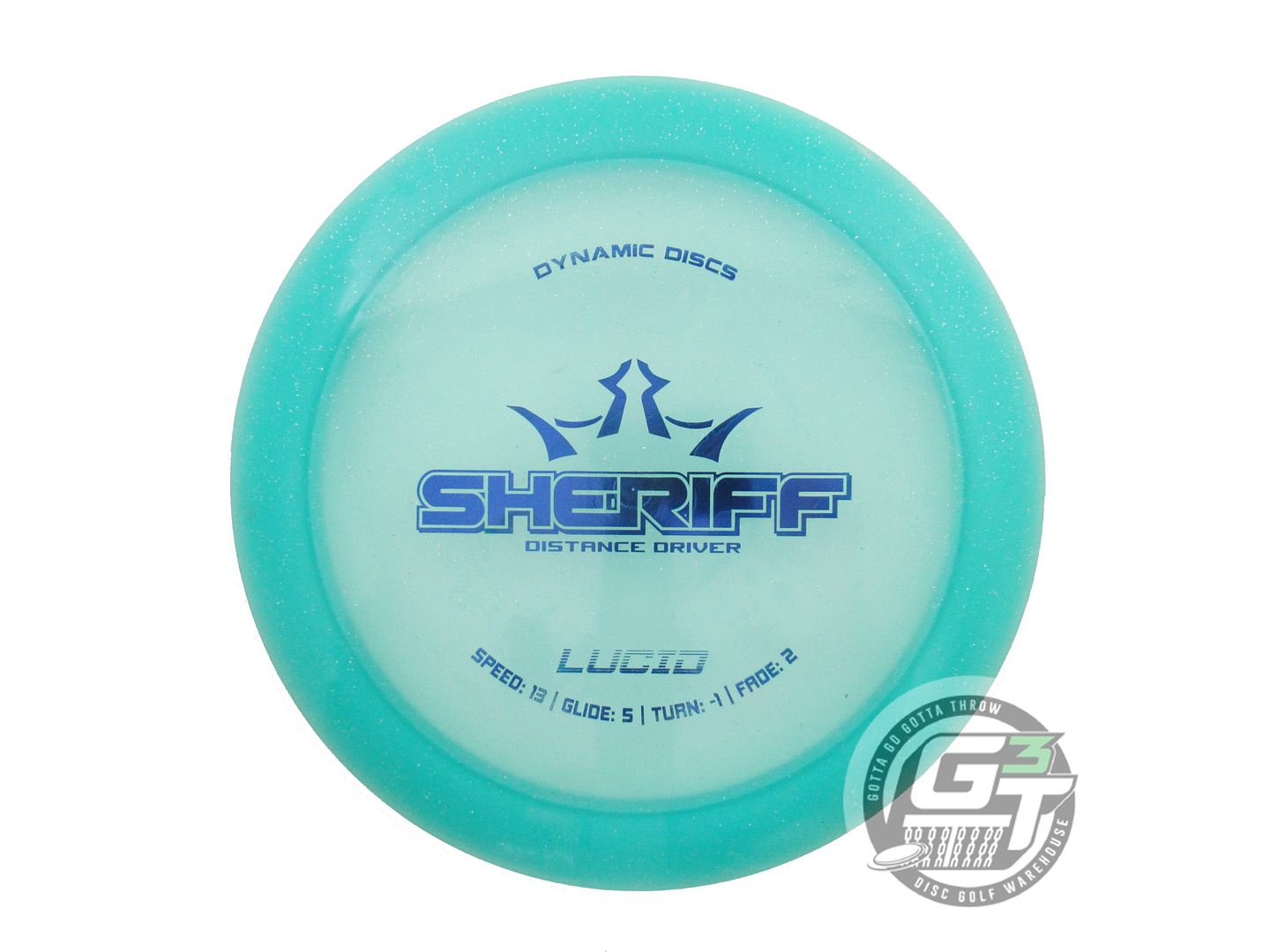 USED Dynamic Discs Lucid Sheriff 171g Seafoam Blue Foil Distance Driver Disc