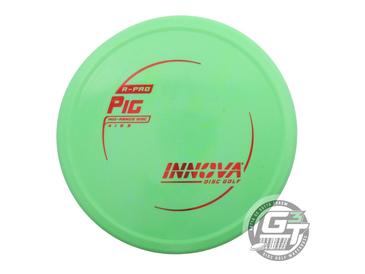 NOS Innova R-Pro Pig 165g Lime Red Foil Putter Golf Disc