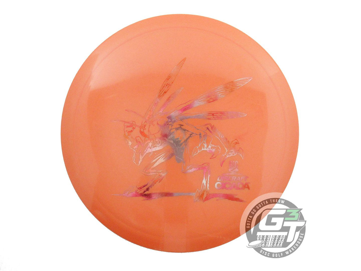 USED Discraft Big Z Cicada 173g Orange Cloud Foil Fairway Driver Golf Disc