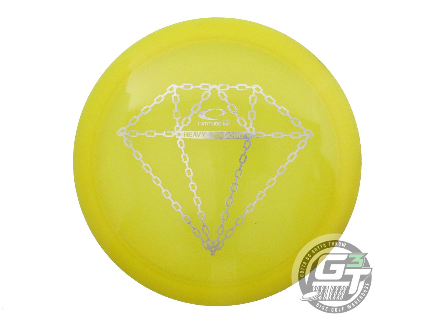 NOS Latitude 64 Opto Diamond 173g Yellow Silver Shatter Foil Driver Golf Disc