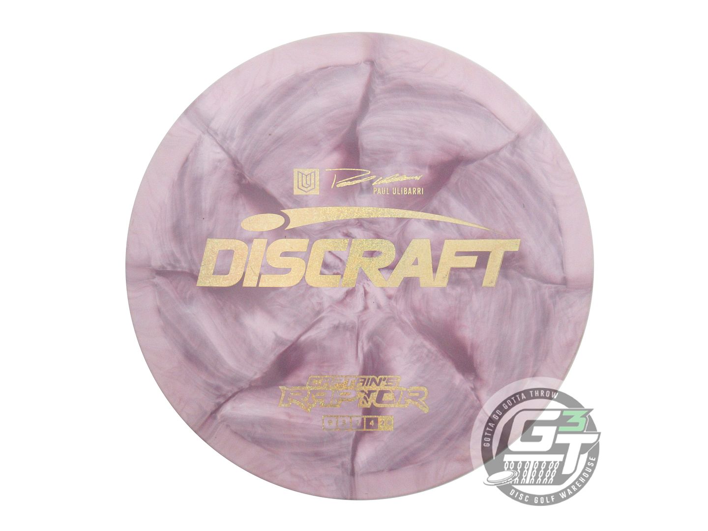 USED Discraft [CAPTAIN'S] Special Blend ESP Raptor 174g Pink-Gray Driver Disc