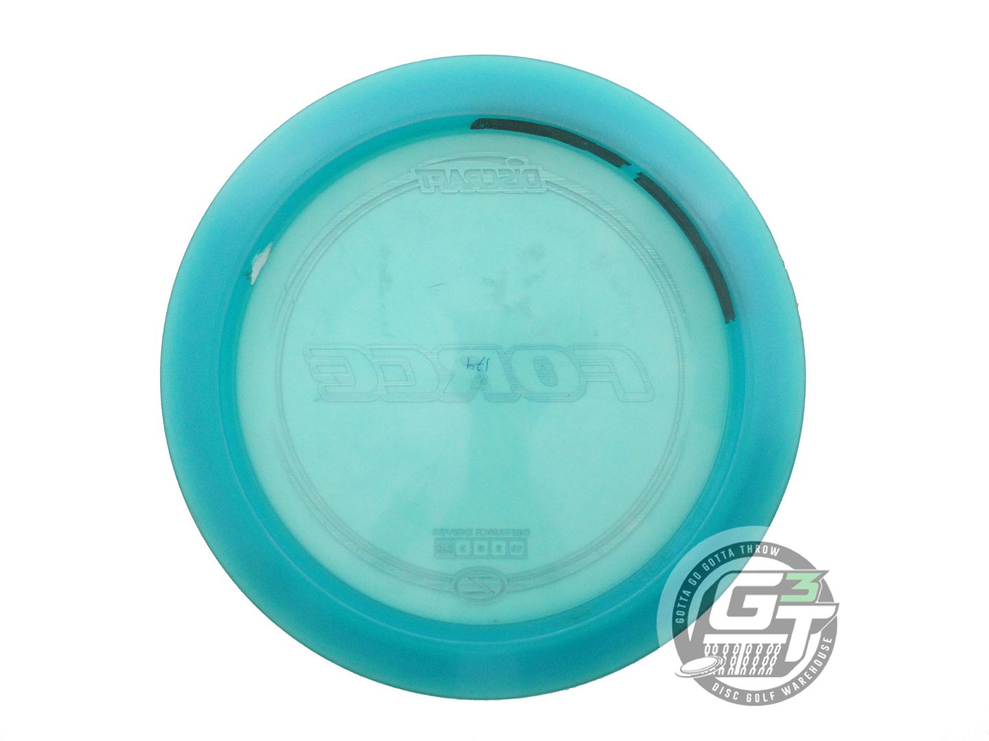 USED Discraft Z Force 174g Teal Purple Laser Foil Distance Driver Golf Disc