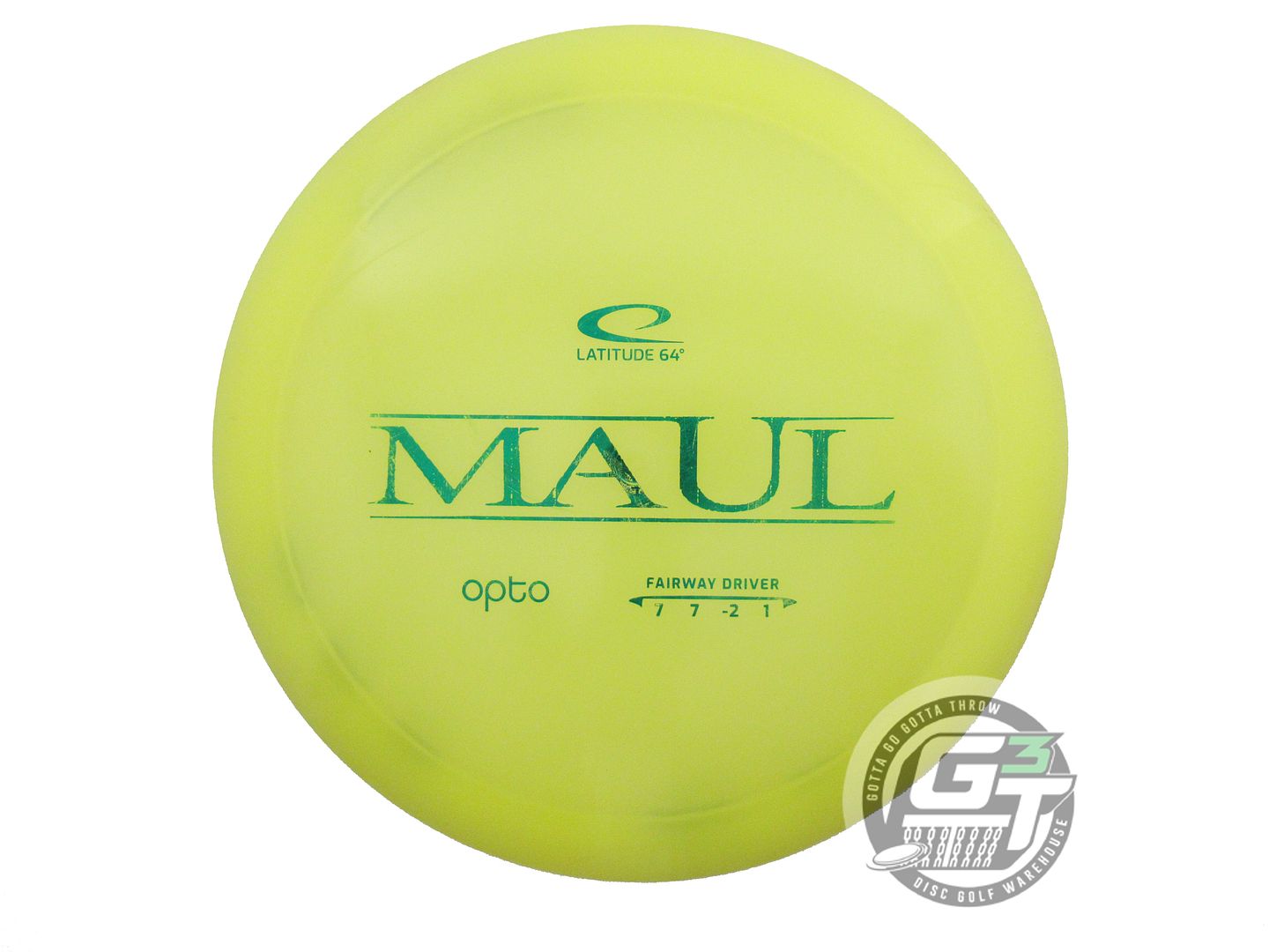 USED Latitude 64 Opto Maul 173g Yellow Green Foil Fairway Driver Golf Disc