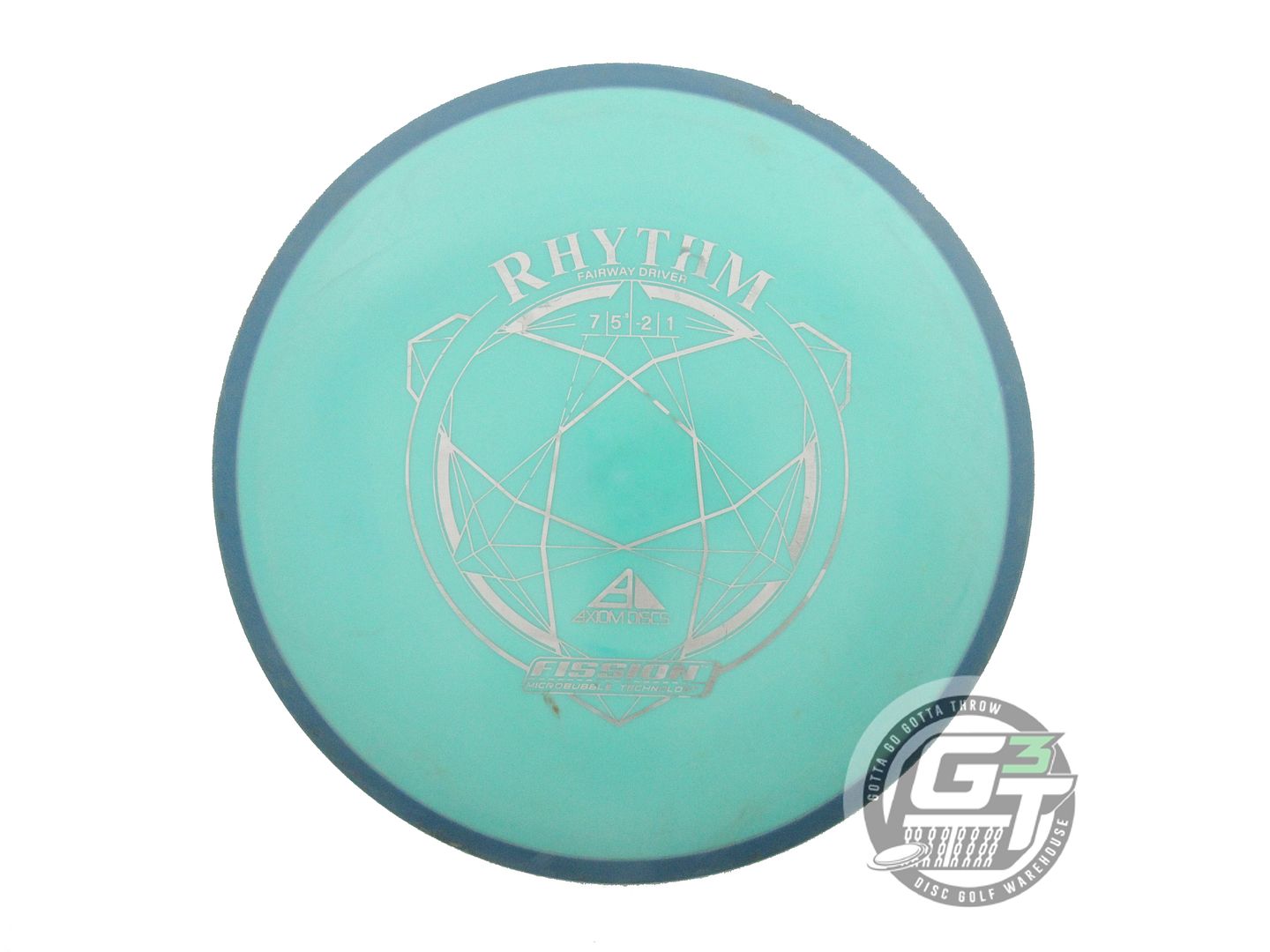 USED Axiom Discs Fission Rhythm 170g Seafoam Blue Rim Distance Driver Golf Disc