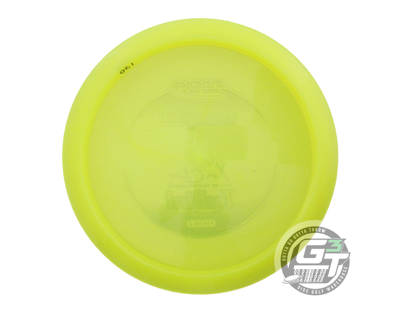 USED Innova Champion Teebird 170g Yellow Oil Slick Foil Fairway Driver Golf Disc