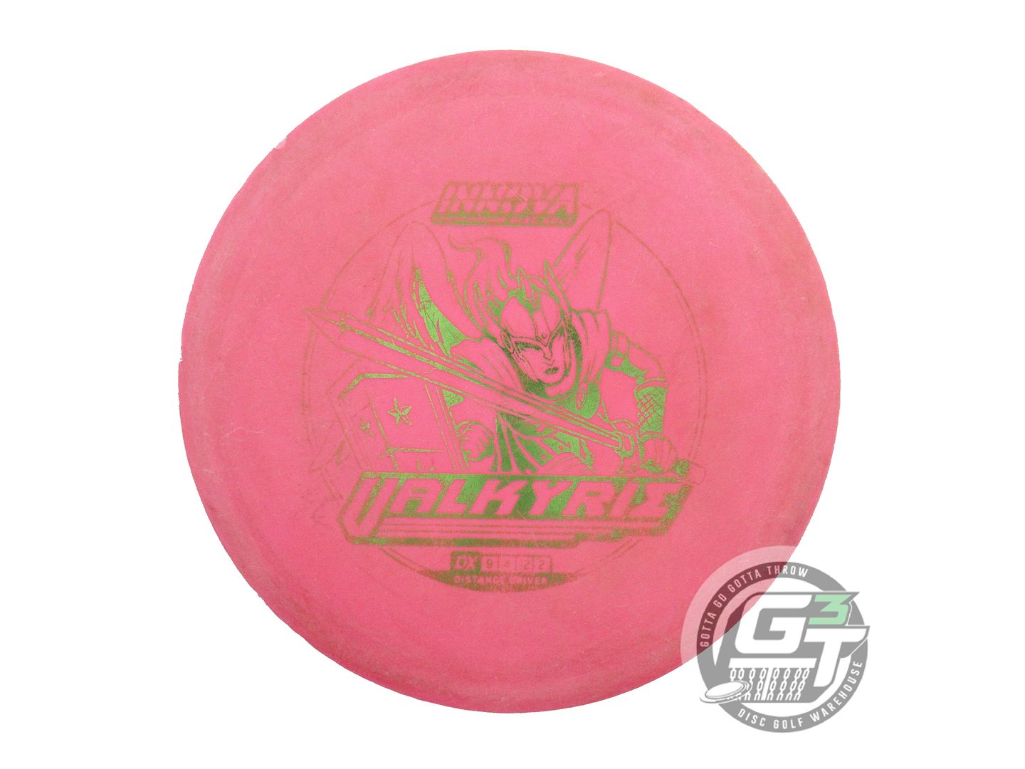 USED Innova DX Valkyrie 170g Pink Lime Foil Distance Driver Golf Disc