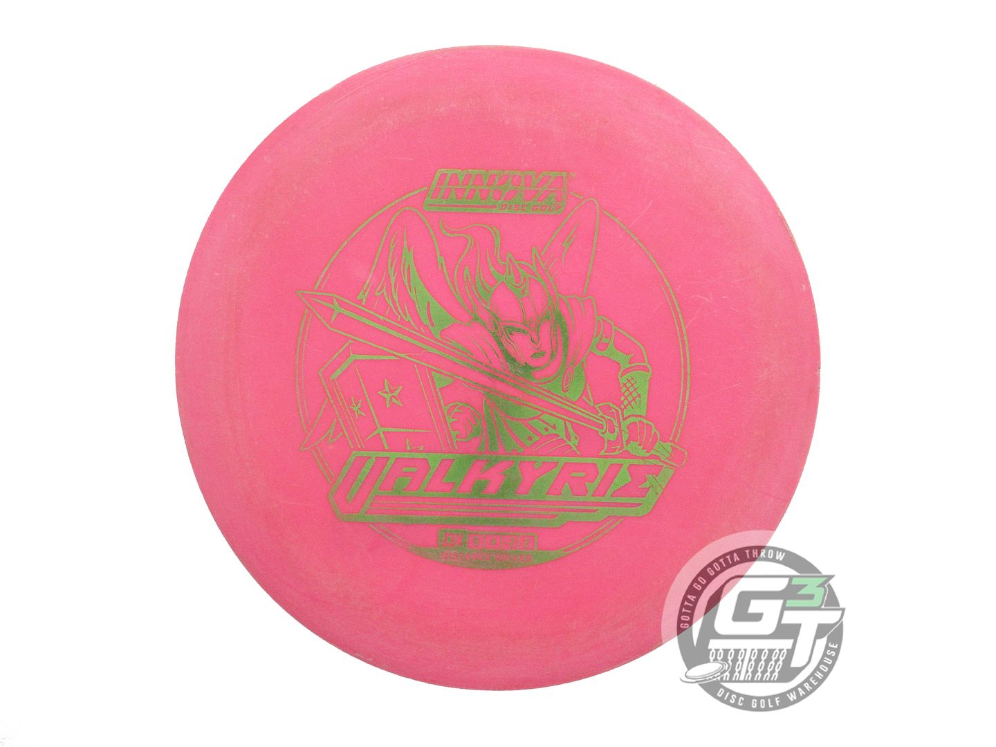 USED Innova DX Valkyrie 173g Pink Lime Foil Distance Driver Golf Disc