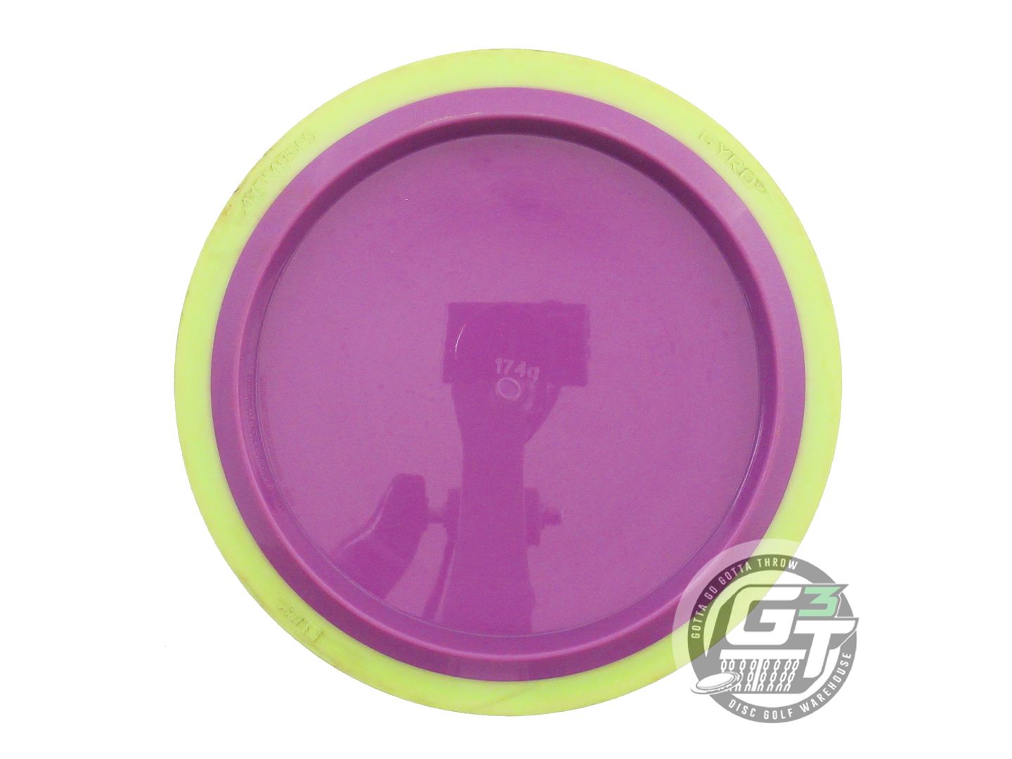 USED Axiom Discs Neutron Panic 174g Purple Yellow Rim Distance Driver Golf Disc