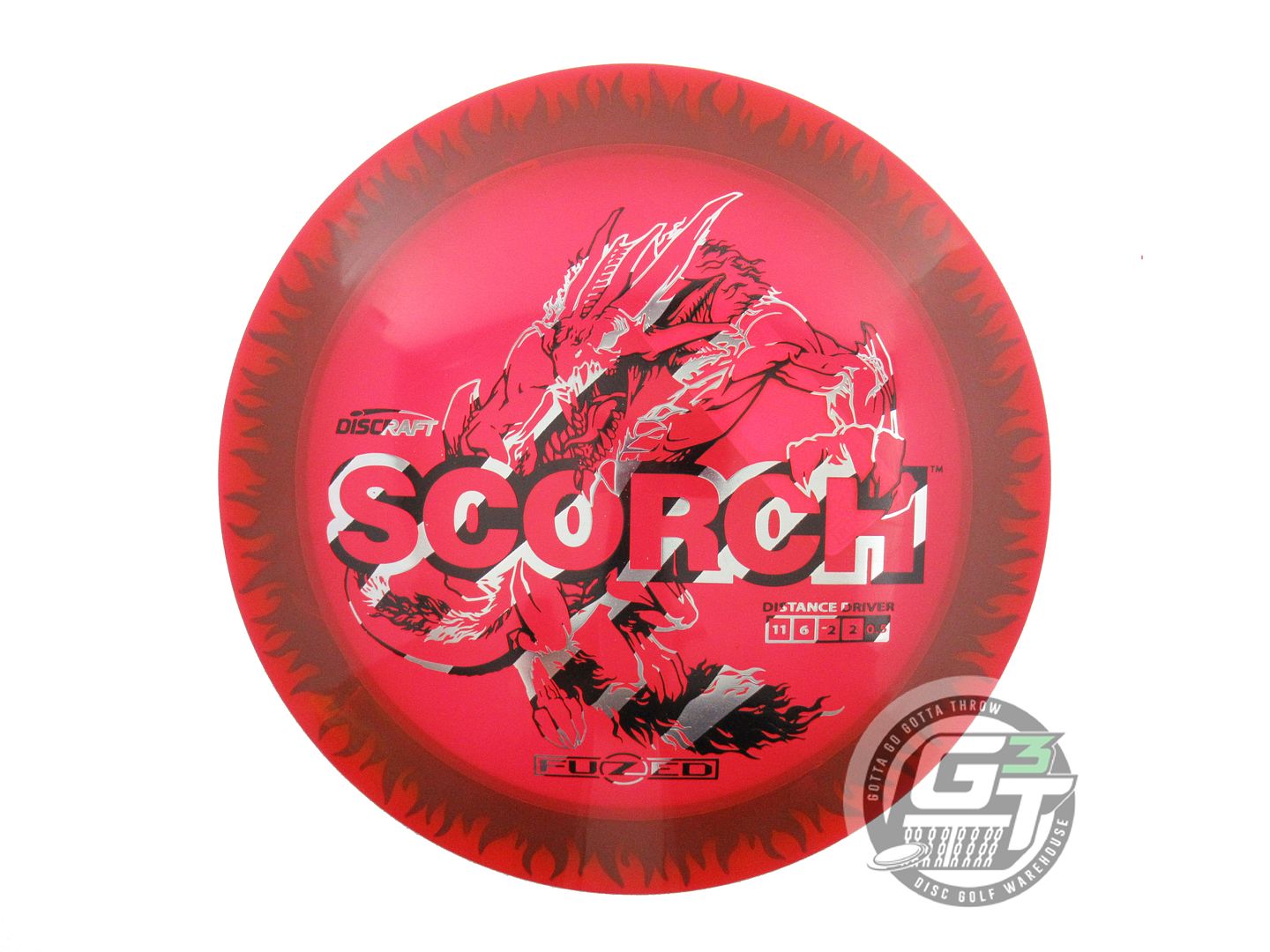 Discraft FuZed Line Scorch w/ Flame Pattern Distance Driver Golf Disc (Individually Listed)