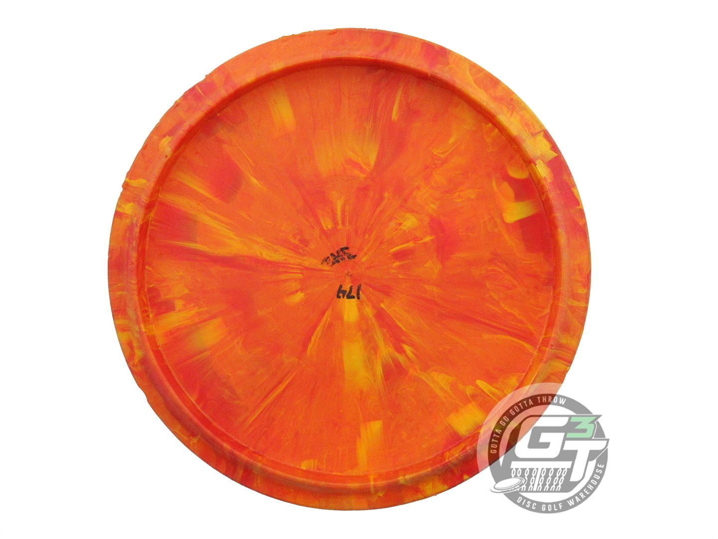 USED Lightning X-OUT Standard #3 Hyzer 174g Orange Midrange Golf Disc