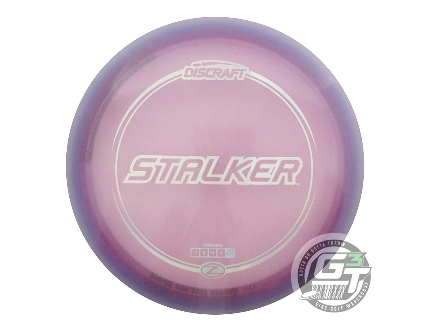 USED Discraft Z Stalker 176g Purple Silver Holo Foil Fairway Driver Golf Disc