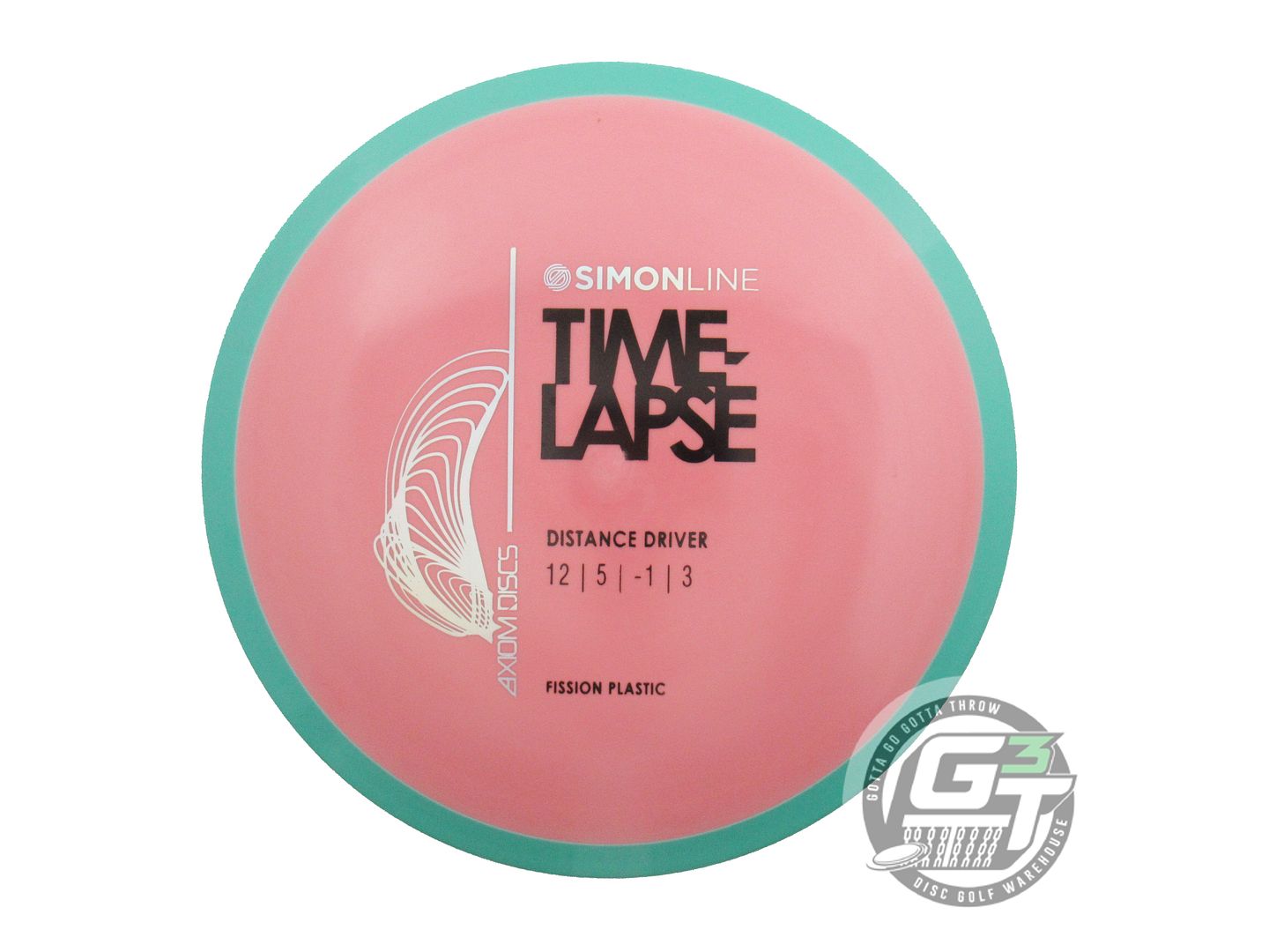 NOS Axiom Discs [LIZOTTE] Fission Time Lapse 167g Pink Seafoam Rim Driver Disc