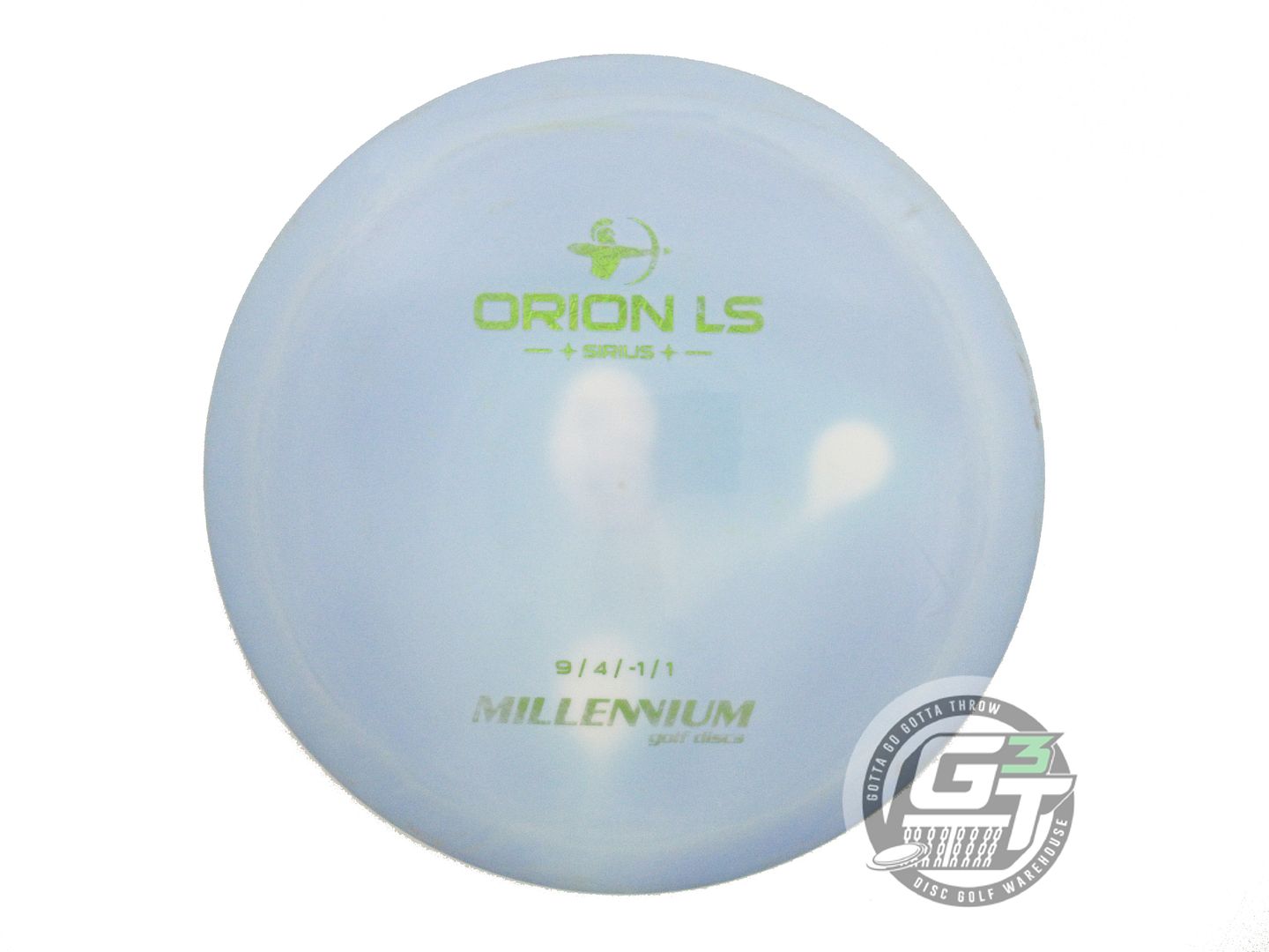 USED Millennium Sirius Orion LS 173g Blue Lime Foil Distance Driver Disc