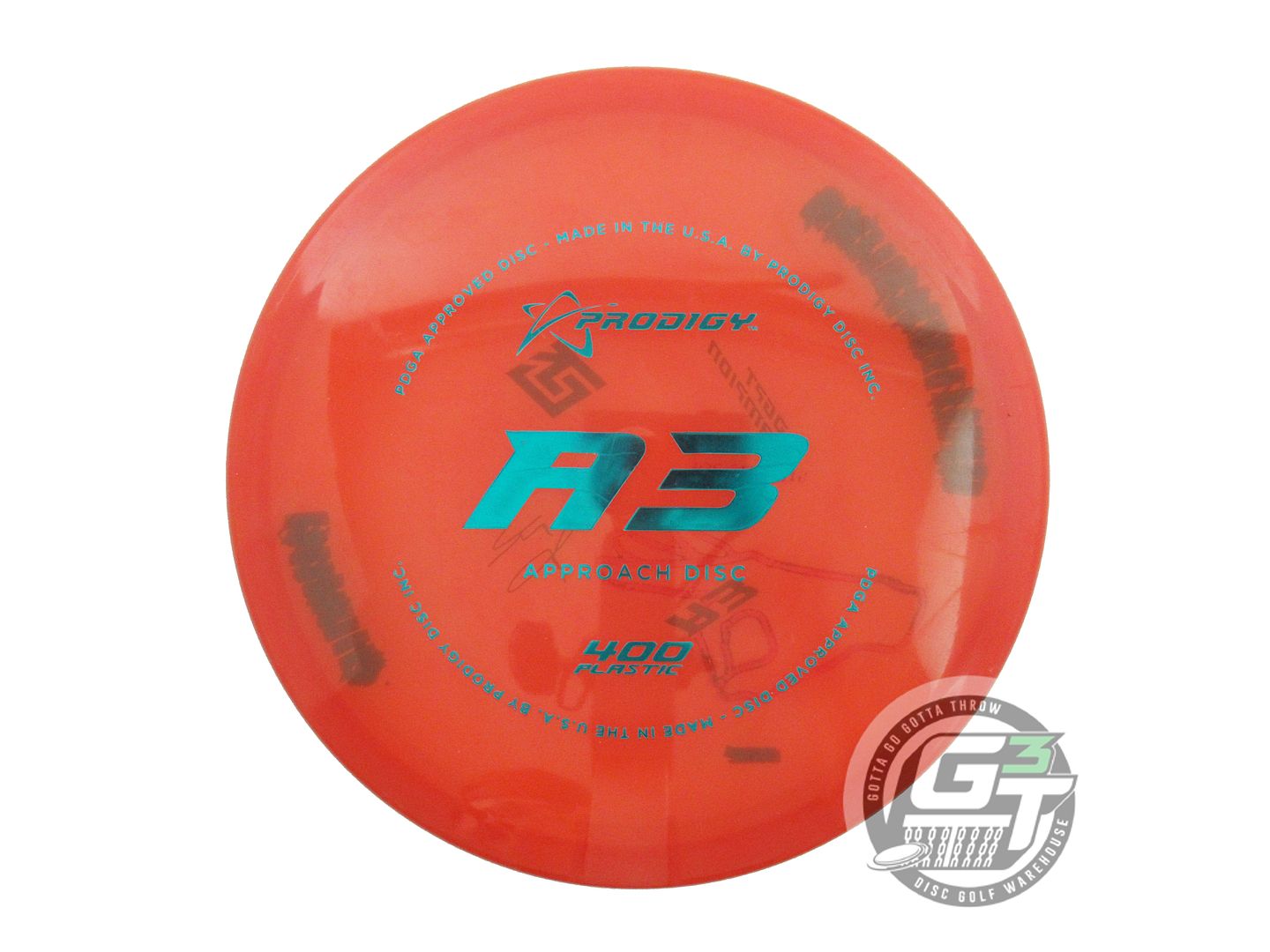 USED Prodigy Discs 400 A3 173g Red Teal Foil Midrange Golf Disc
