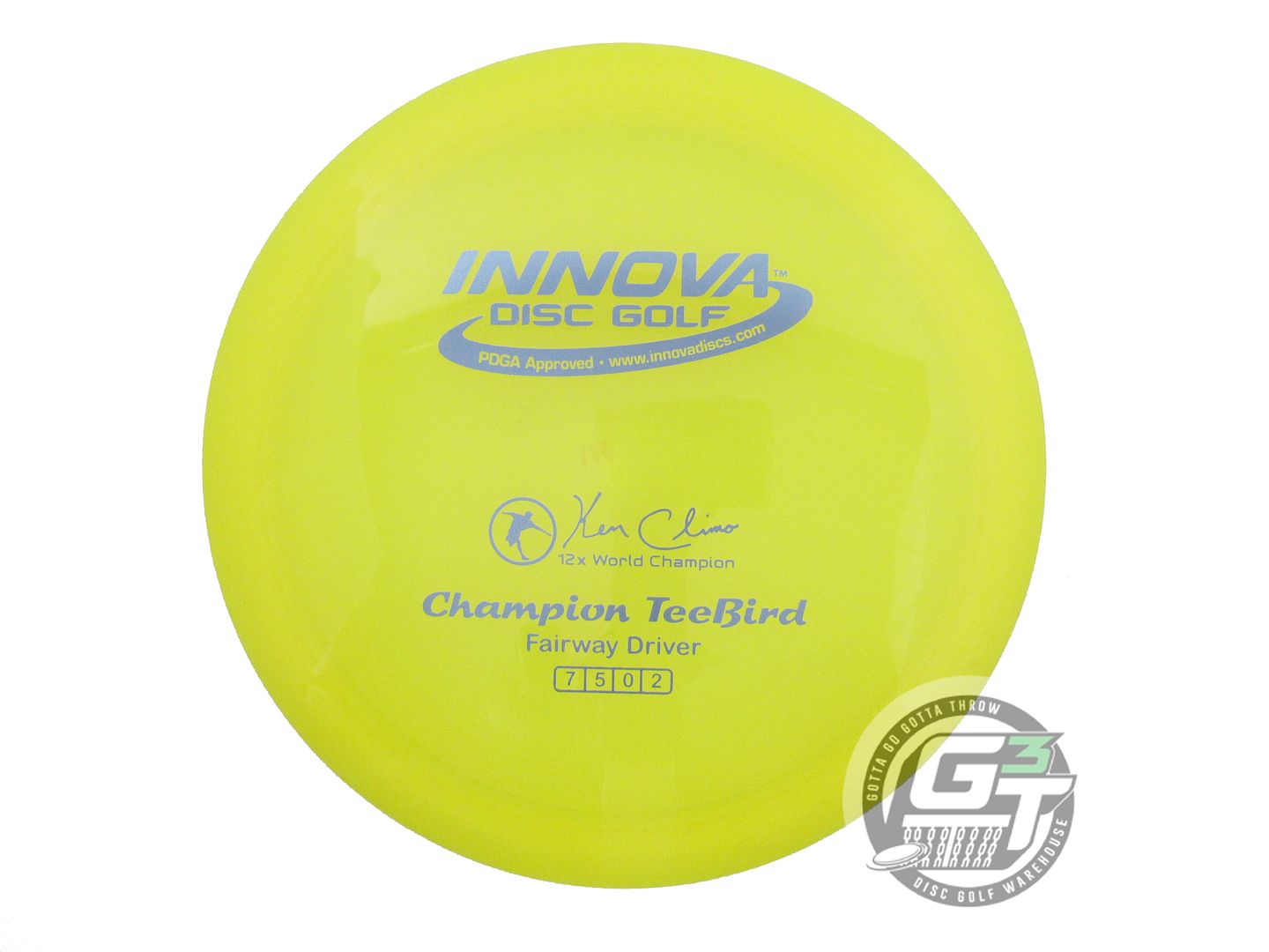USED Innova Champion Teebird 168g Yellow Lilac Foil Fairway Driver Golf Disc
