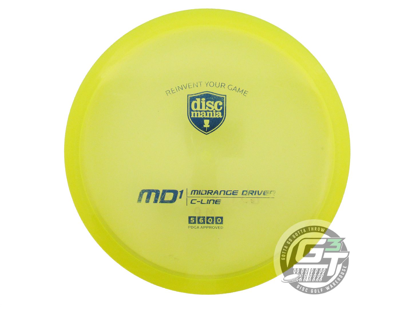 USED DiscMania C-Line MD1 180g Yellow Blue Foil Midrange Golf Disc