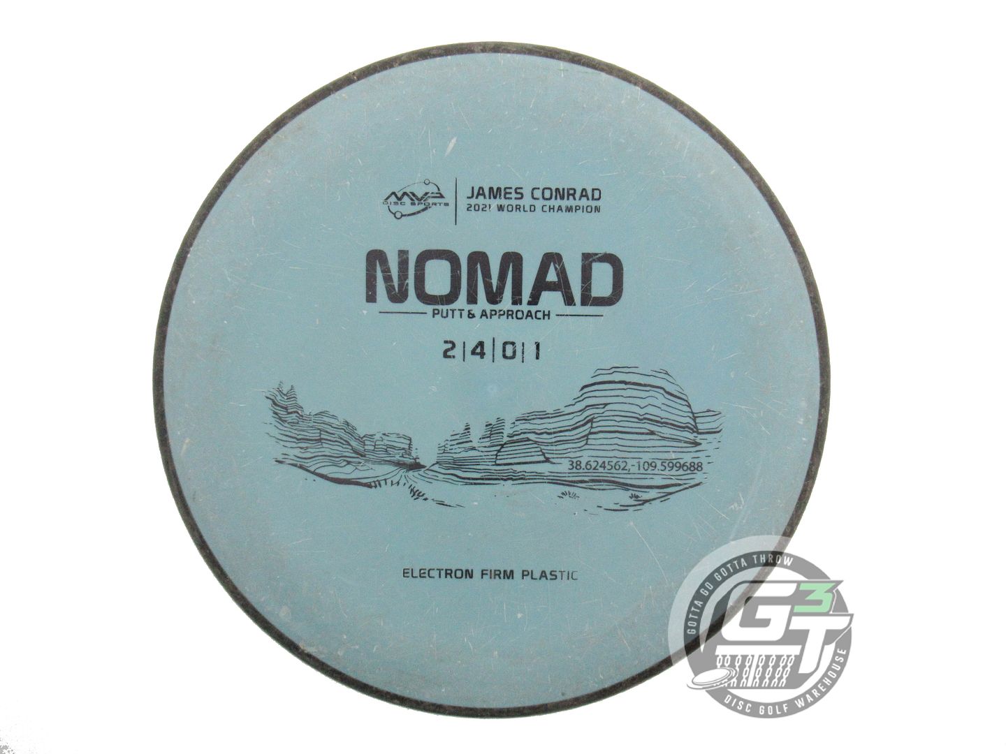 USED MVP Disc Sports Electron Firm Nomad 173g Green Putter Golf Disc