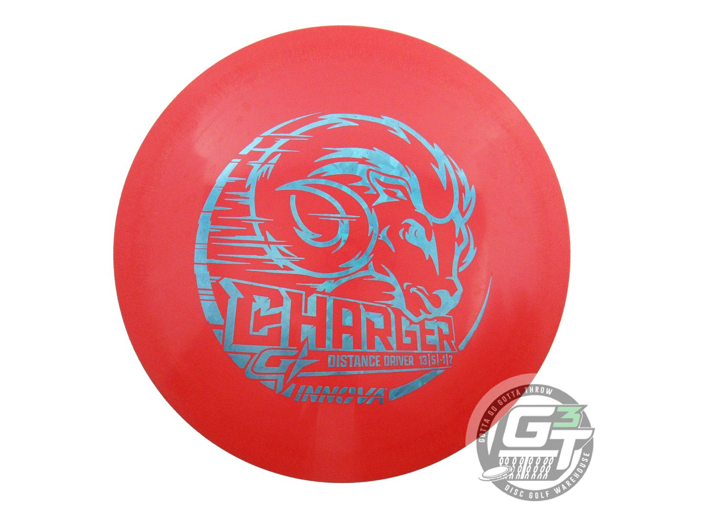 USED Innova GStar Charger 164g Red Teal Shatter Foil Distance Driver Golf Disc
