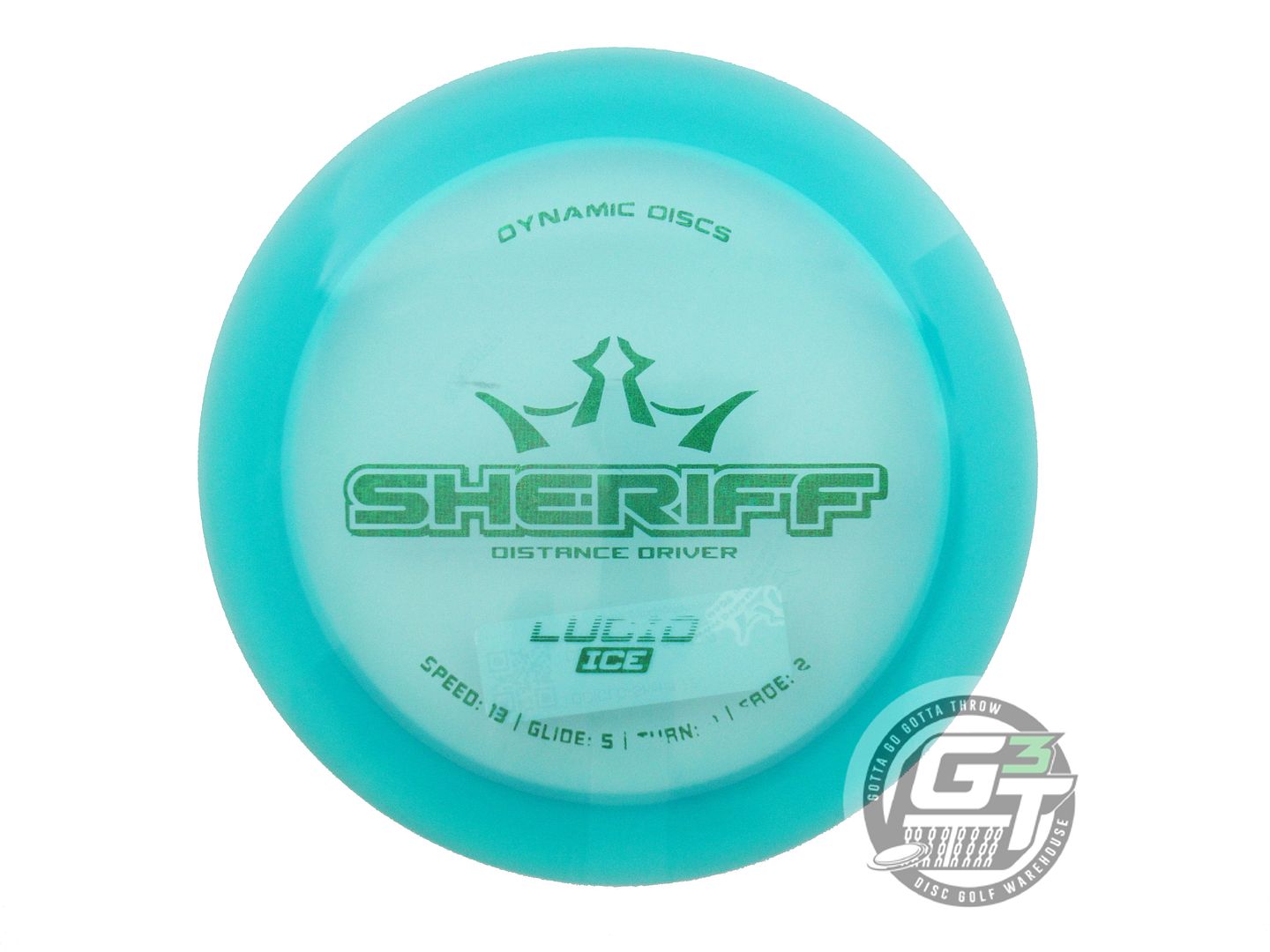 Dynamic Discs Lucid Ice Sheriff Distance Driver Golf Disc (Individually Listed)