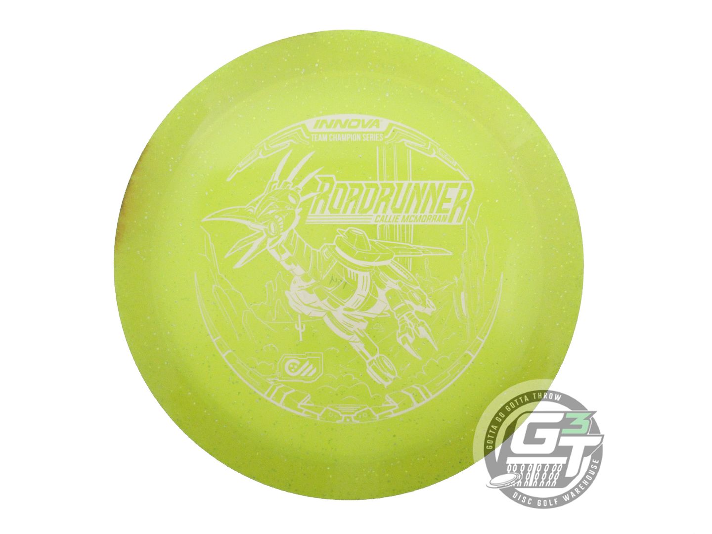 USED Innova [McMORRAN] Metal Flake Roadrunner 174g Yellow Distance Driver Disc