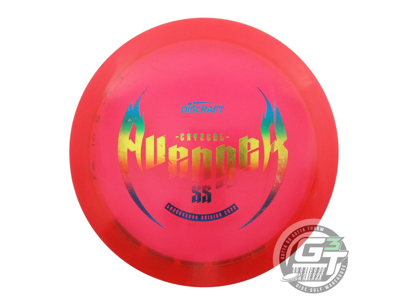 USED Discraft [LEDGESTONE] CryZtal Avenger SS 173g Red Rainbow Foil Driver Disc