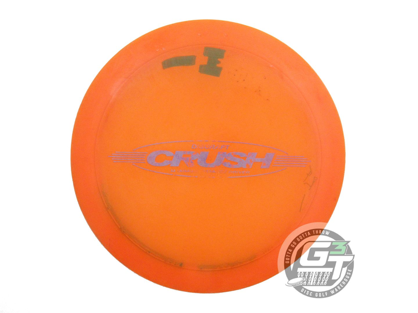 USED Discraft Elite Z Crush 174g Orange Lilac Foil Distance Driver Golf Disc