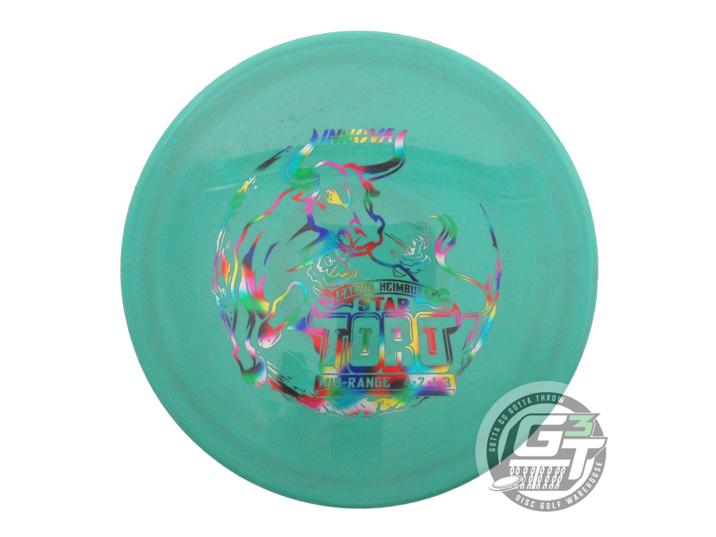 USED Innova [HEIMBURG] Star Toro 172g Green Jellybean Foil Midrange Golf Disc
