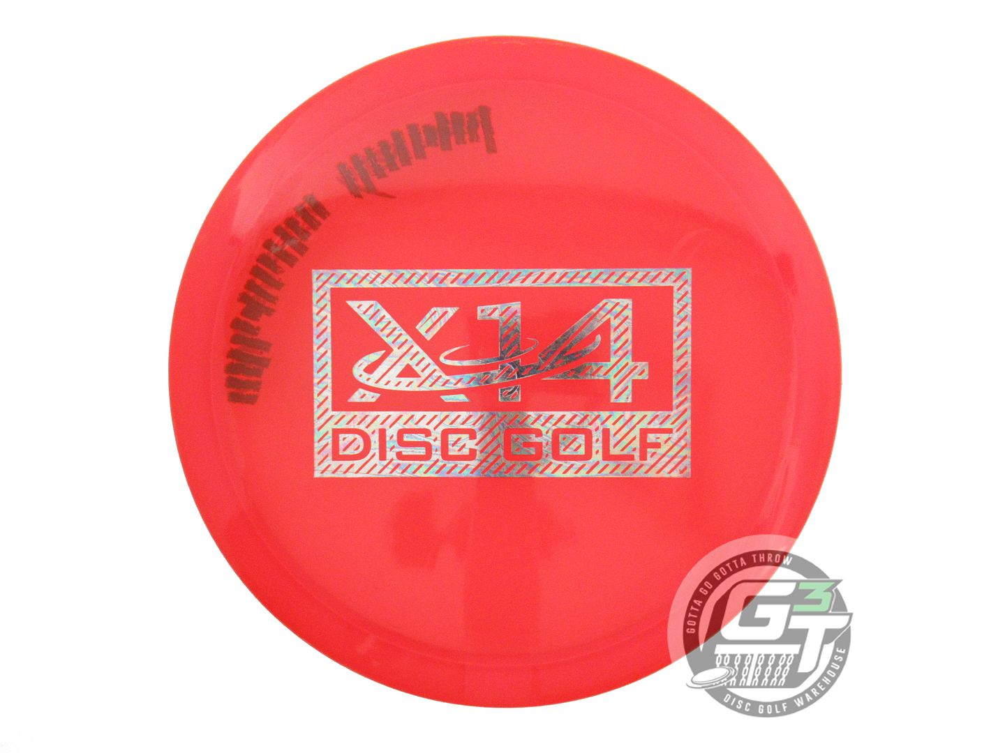 USED Dynamic Discs Lucid Justice 174g Red Oil Slick Foil Midrange Golf Disc
