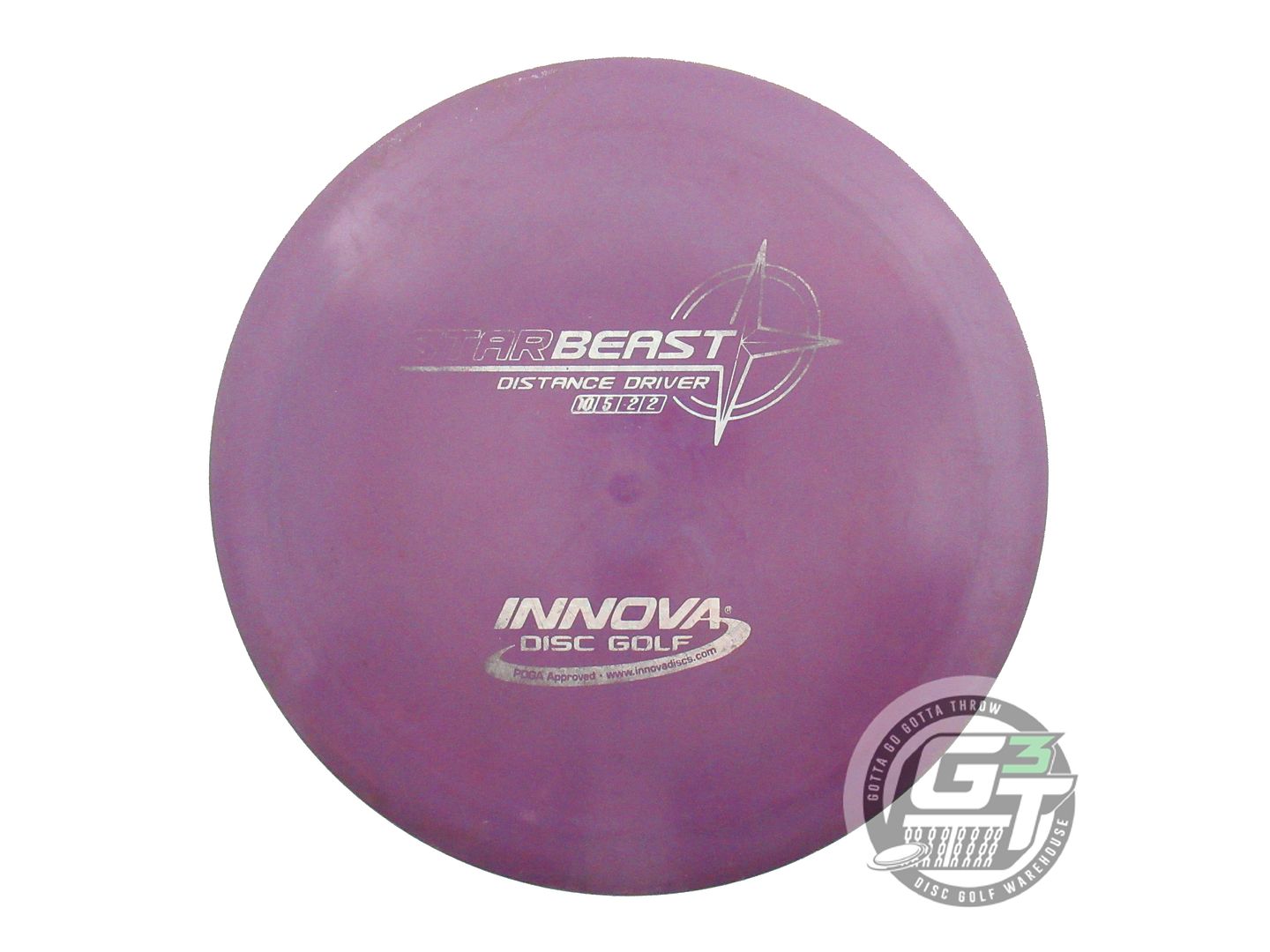 USED Innova Star Beast 171g Purple Silver Prism Foil Distance Driver Golf Disc