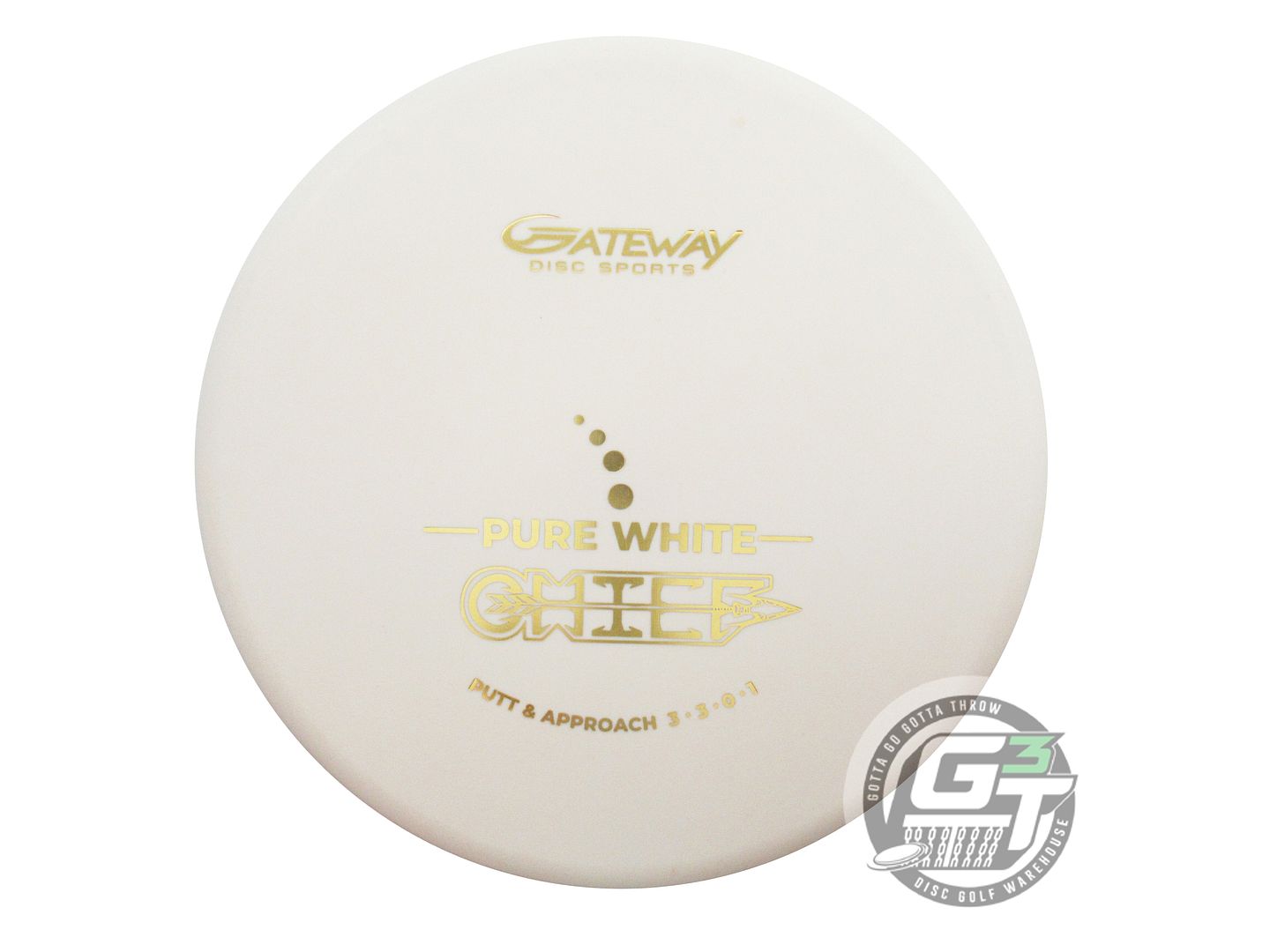Gateway Pure White Chief Putter Golf Disc (Individually Listed)
