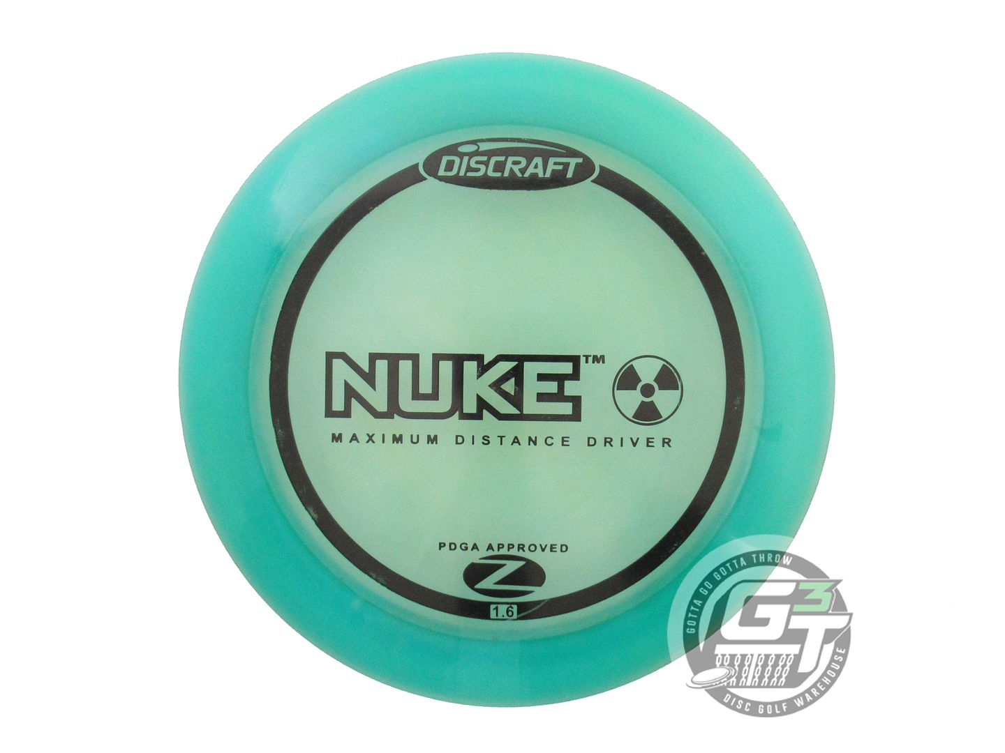 USED Discraft Z Nuke 167g Seafoam Black Stamp PFN Distance Driver Golf Disc