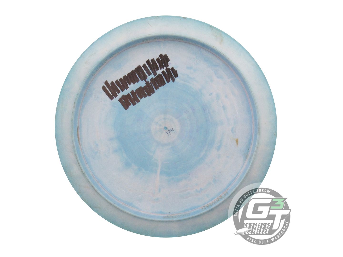 USED Discraft ESP Thrasher 174g Blue-Cream Blue Stamp Distance Driver Golf Disc