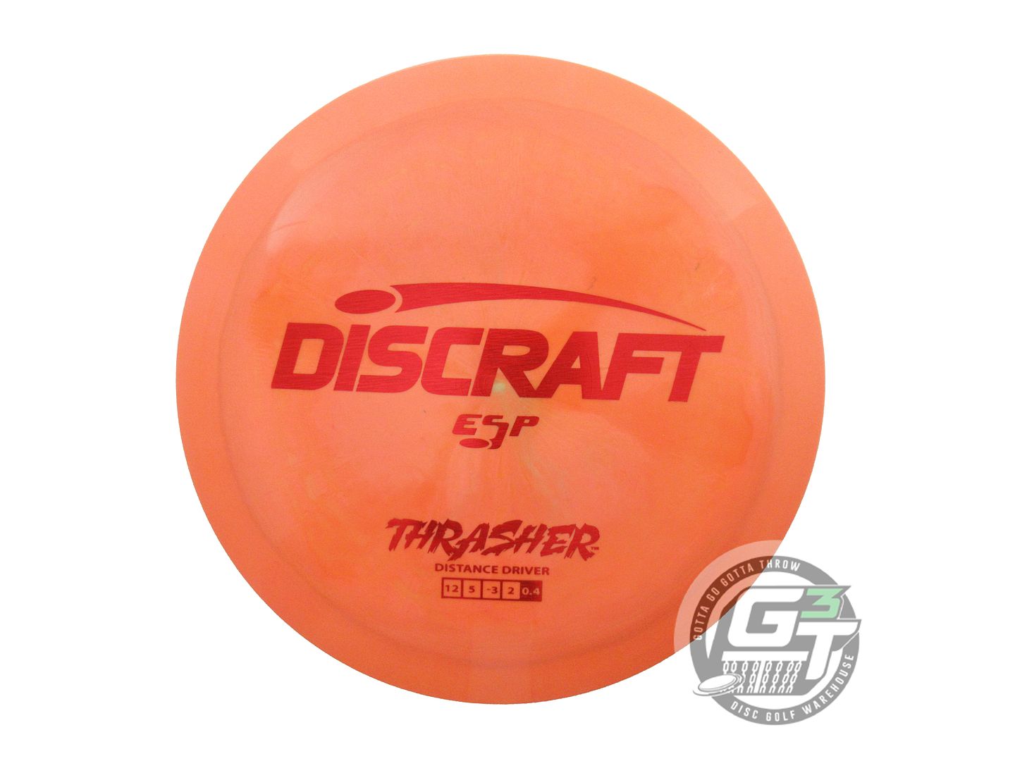 USED Discraft ESP Thrasher 173g Orange Red Holo Foil Distance Driver Golf Disc