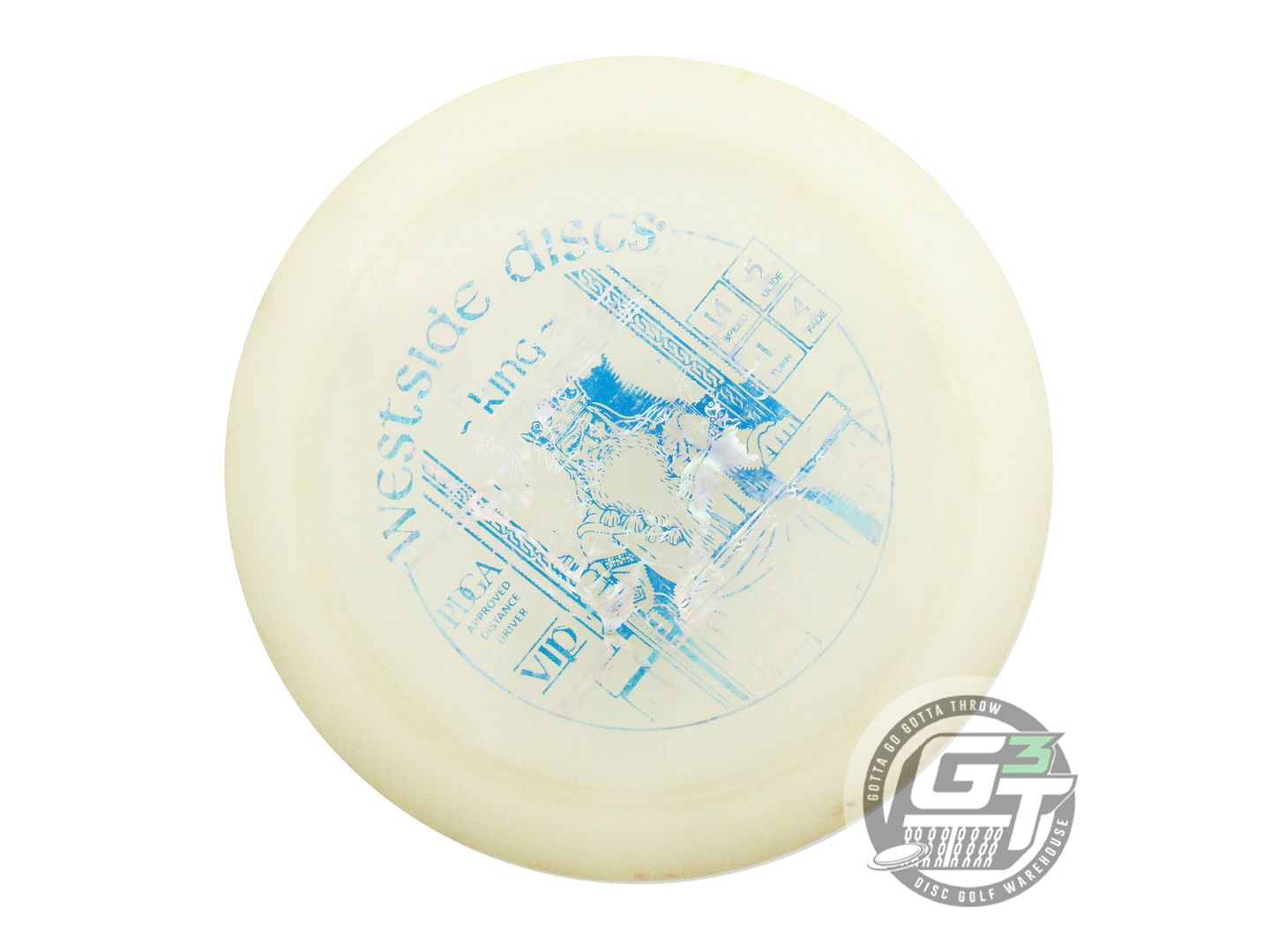 USED Westside Discs X-OUT VIP King 172g White Distance Driver Golf Disc