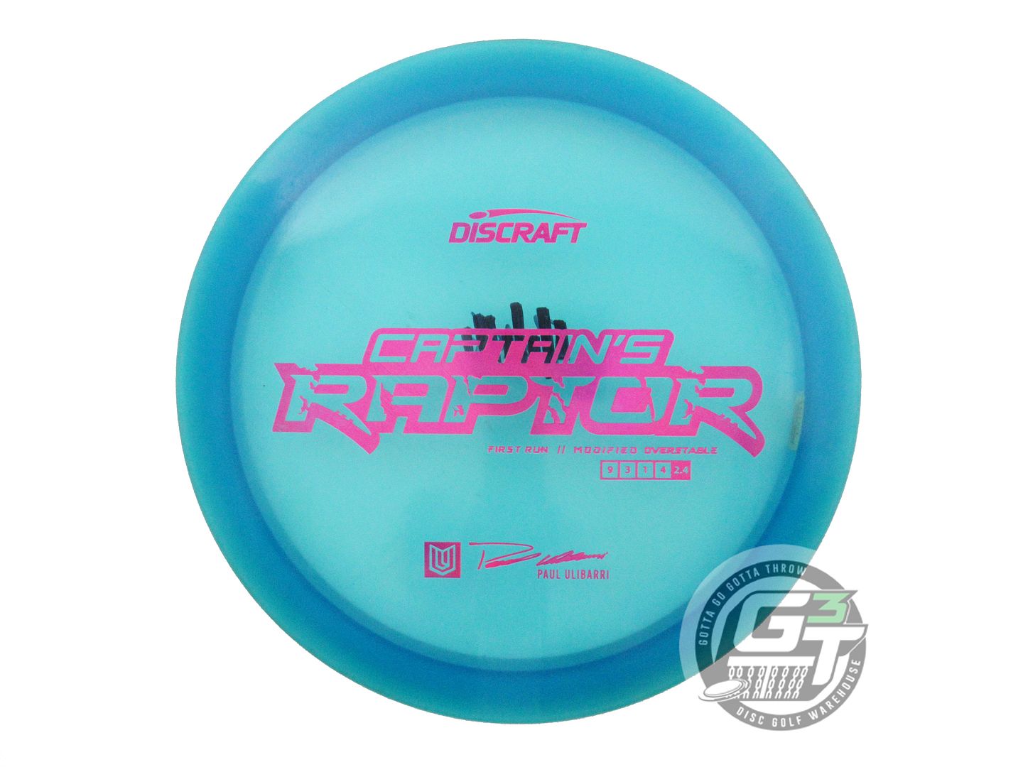 USED Discraft Special Blend Z Raptor 175g Blue Magenta Foil Driver Golf Disc