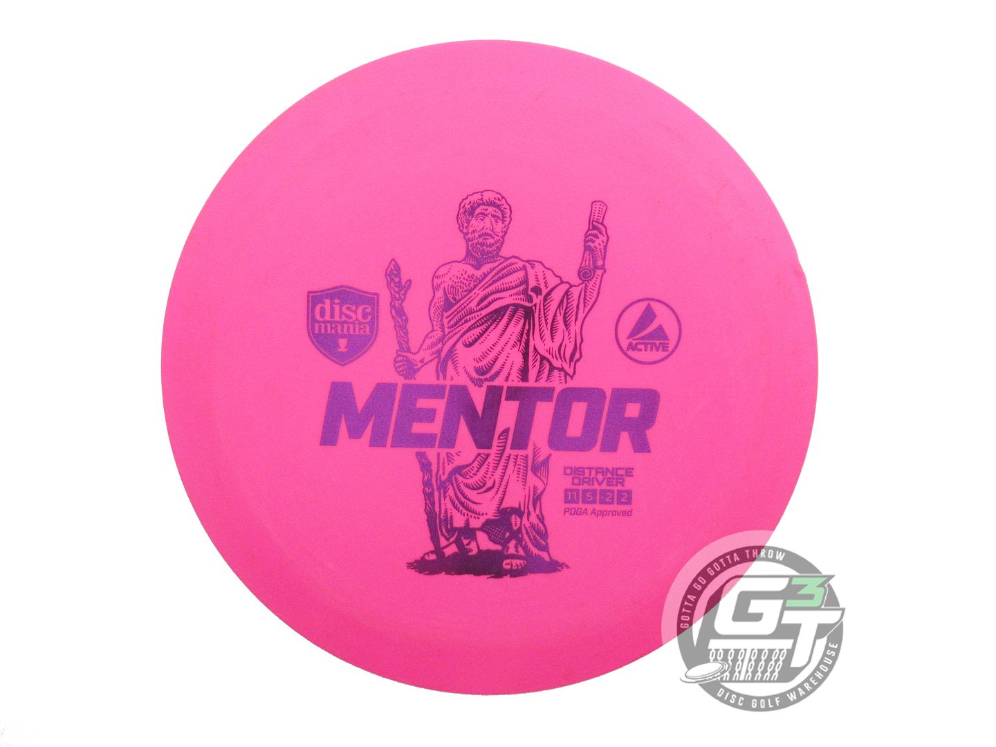 USED DiscMania Active Base Mentor 170g Pink Purple Foil Distance Driver Disc