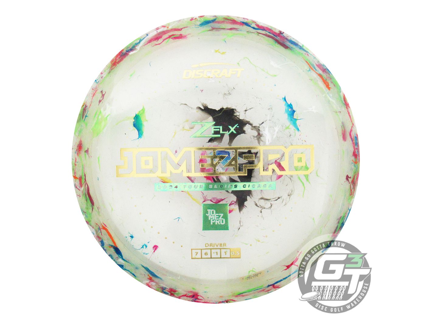NOS Discraft [JOMEZ] Jawbreaker Z FLX Cicada 174g Gold Foil Fairway Driver Disc